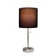 preview thumbnail 56 of 99, Porch & Den Custer Metal/ Fabric Lamp with Charging Outlet