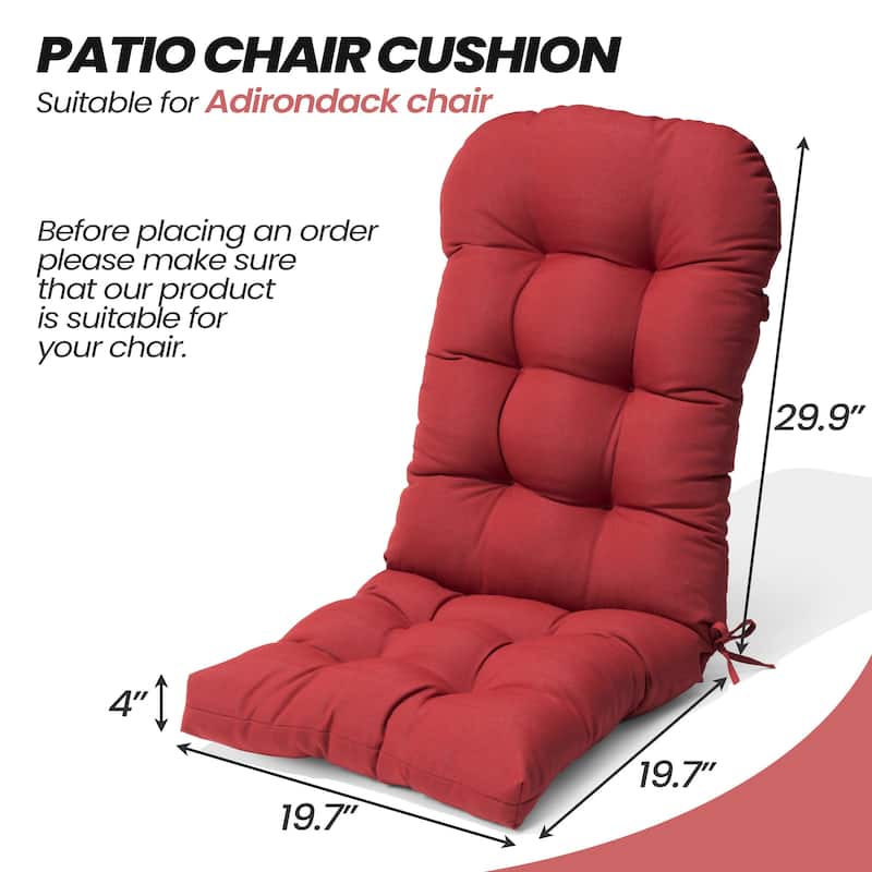 Outdoor Adirondack Chair Cushion Thickened Patio Chair Pad Lounge Rocking Chair Cushion