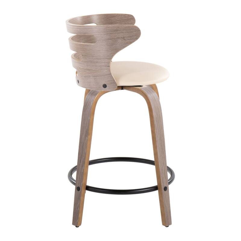 Carson Carrington Cranagh 24" Upholstered Counter Stools (Set of 2)