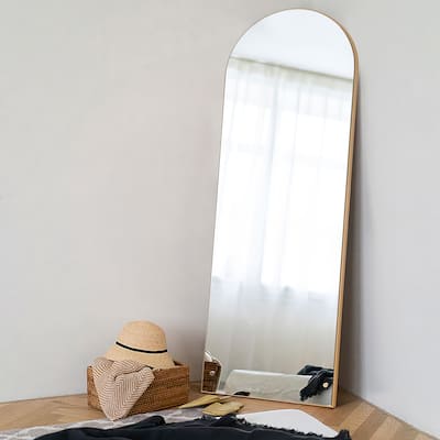 Full-length Floor Arched Mirror