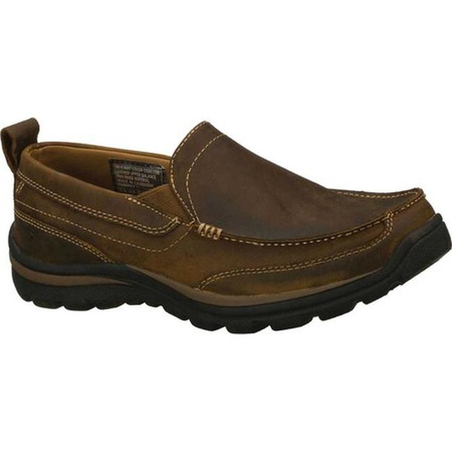 relaxed fit skechers with memory foam mens