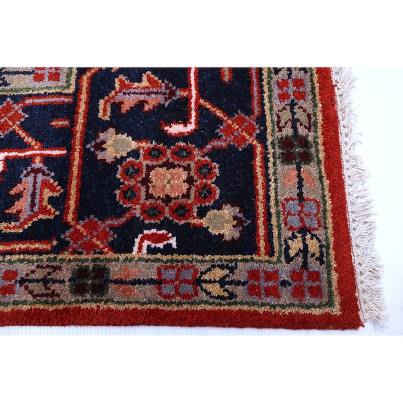 ECARPETGALLERY Hand-knotted Serapi Heritage Dark Copper Wool Rug - 8'10 x 11'7