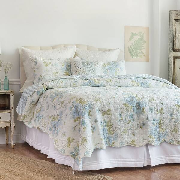 Jesamine Full/Queen Quilt 100 Cotton Lightweight Machine Washable