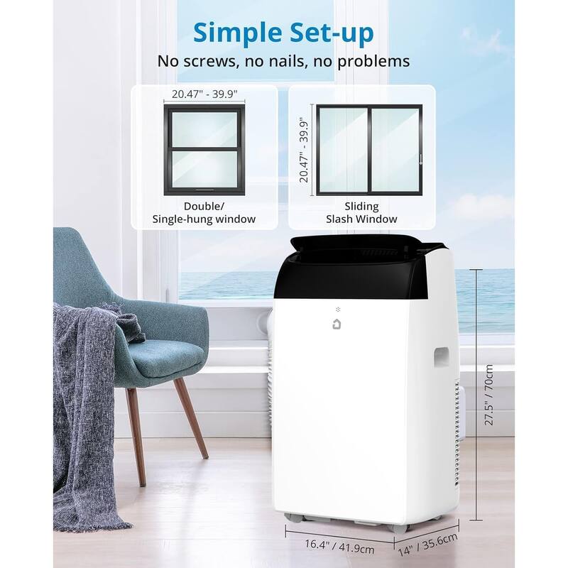 Portable Air Conditioner for Indoor Rooms, 3-In-1 AC Unit for Bedroom