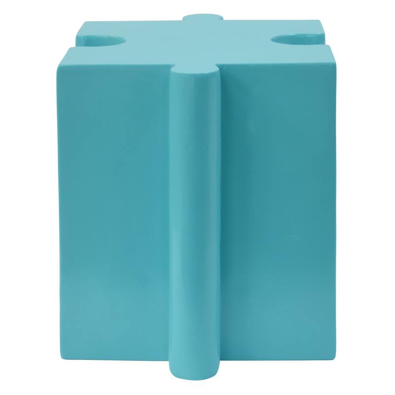 Puzzle Art Side Table, Modular Concave Edge MGO Table - Buy Singles or Combine for Custom Layouts, Indoor & Outdoor