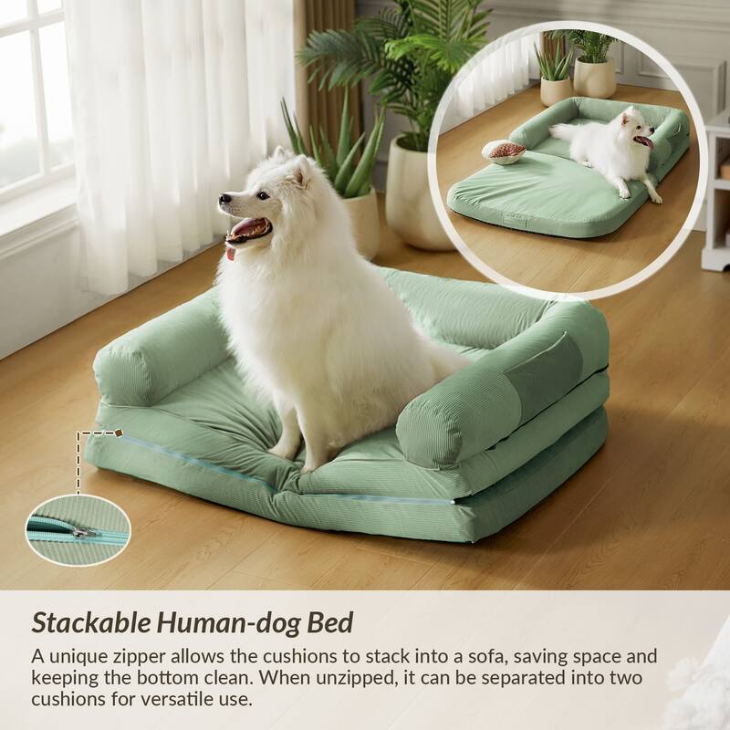 Human Dog Bed with Cooling Mat by HULALA HOME