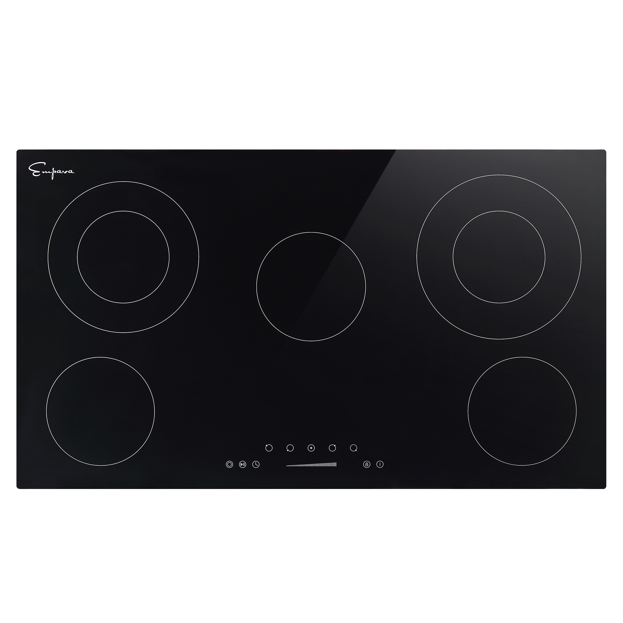 36in 5 Elements Radiant Electric Cooktop Dual Element Warm Zone