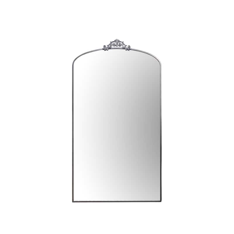 Classic Antique Arched Mirror Hanging or Leaning Against Wall