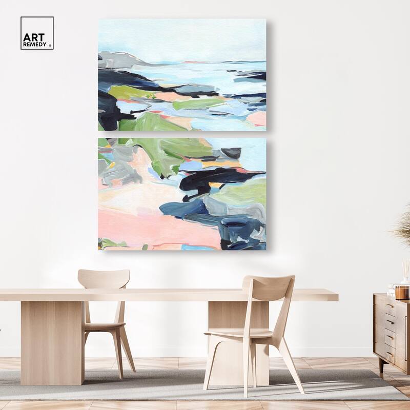 Between Seasons I Canvas Set of 2 by Art Remedy, Gallery Wrapped