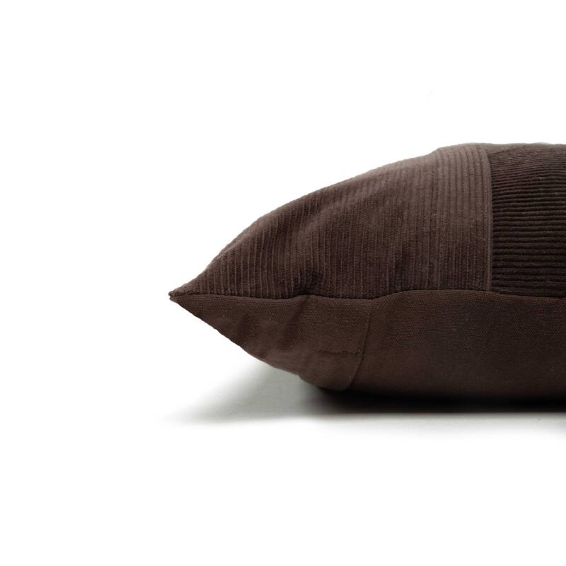 Rizzy Home Solid Modern Velvet Corduroy Throw Pillow