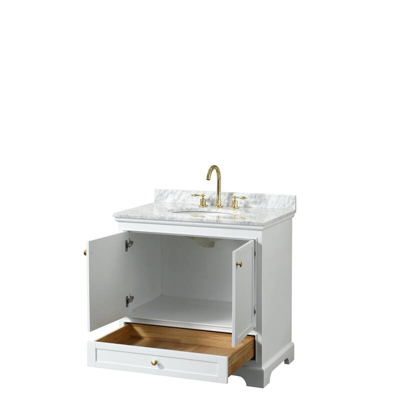 Deborah 36-inch Single Vanity, Oval Sink, No Mirror