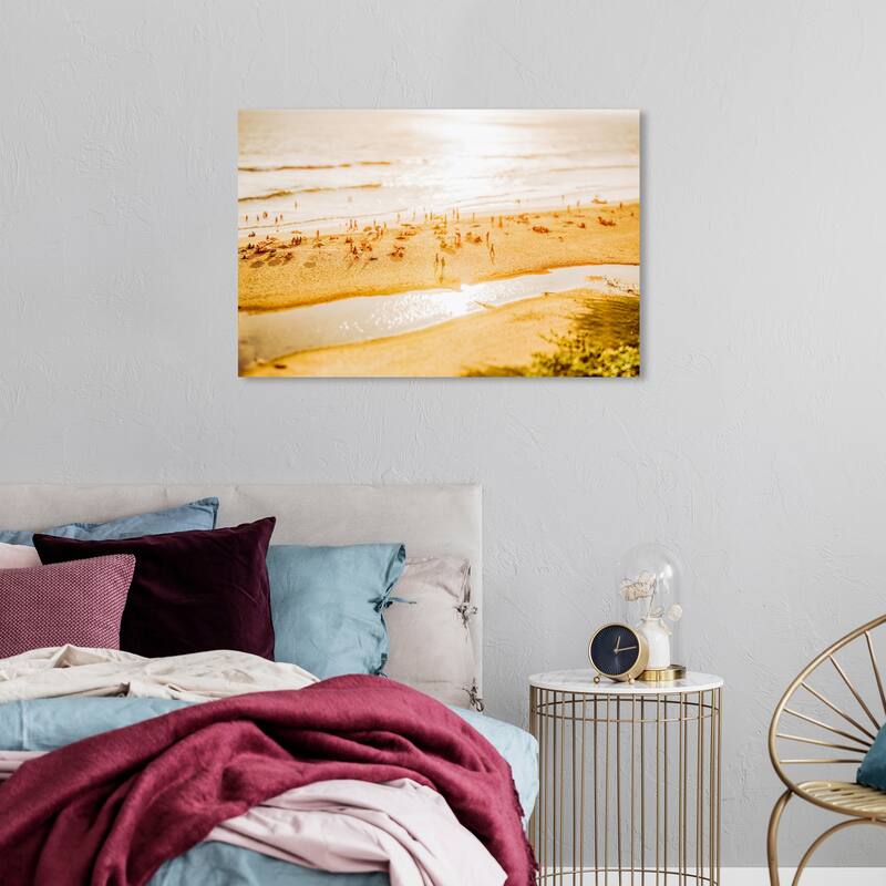 Wynwood Studio Canvas Nautical and Coastal A Beach Through My Lenses Brown and Amber Nautical & Coastal Wall Art Canvas Print - 24 x 36