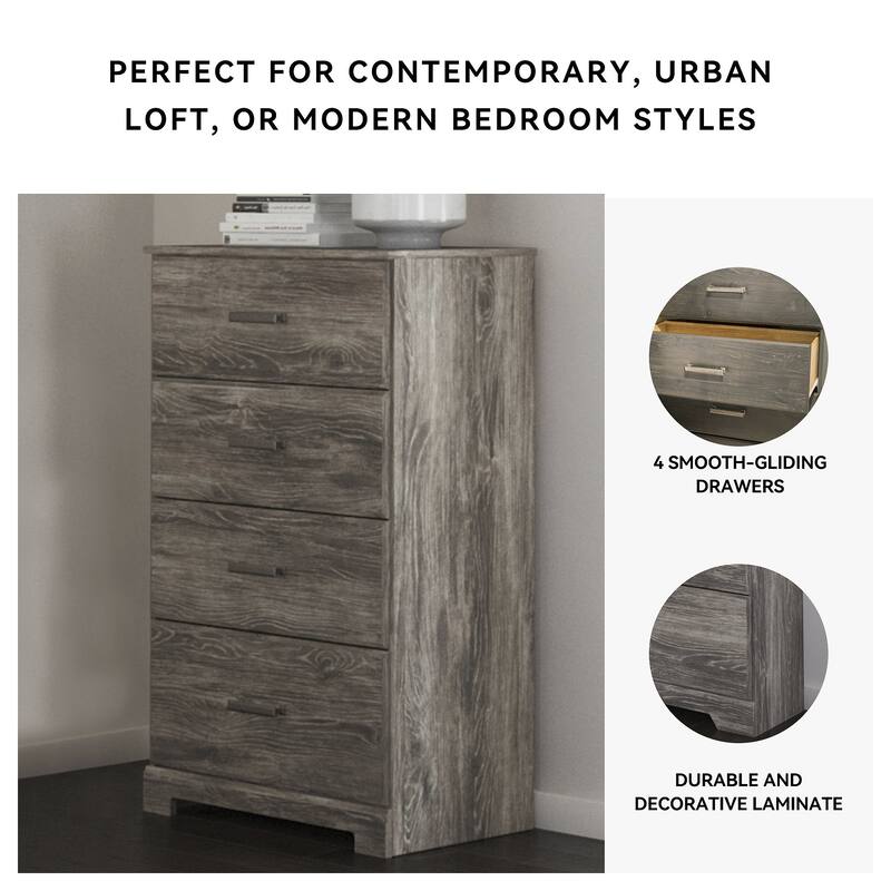 Ralinksi Gray Four Drawer Chest