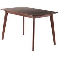 Shaye Oblong Dining Table, Walnut - 47.24 x 29.53 x 29.13 inches - Bed ...