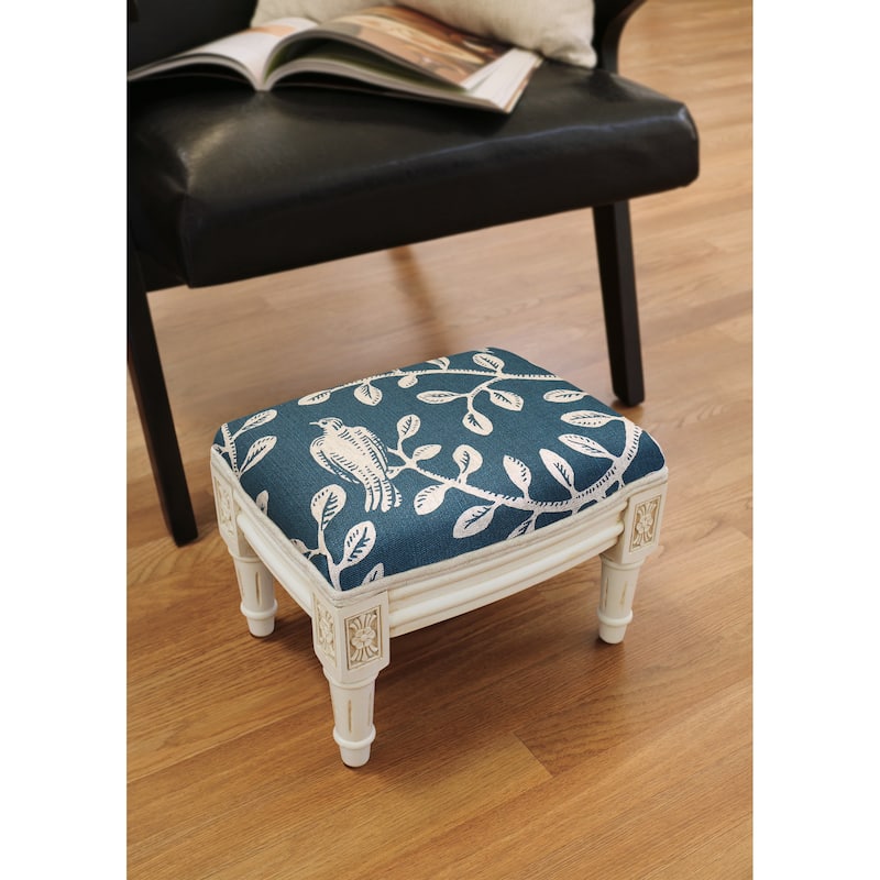 Copper Grove Castletown Footstool with Vine Accents
