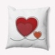 preview thumbnail 7 of 19, Hearts With Outlines Valentines Day Accent Pillow 16" x 16" - Buddah