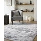 preview thumbnail 1 of 13, Livabliss Sunrise Modern & Contemporary Abstract Area Rug Slate - 2' x 2' 11"