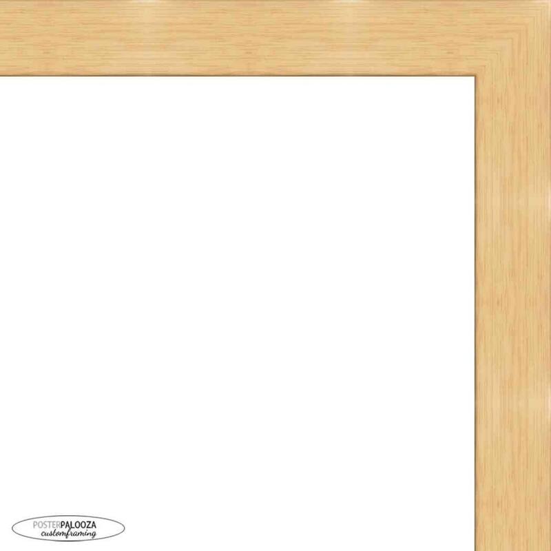 21x21 Traditional Natural Complete Wood Square Picture Frame with UV Acrylic, Backing, & Hardware