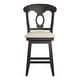 preview thumbnail 53 of 79, Eleanor Napoleon Back Wood Swivel Chair by iNSPIRE Q Classic