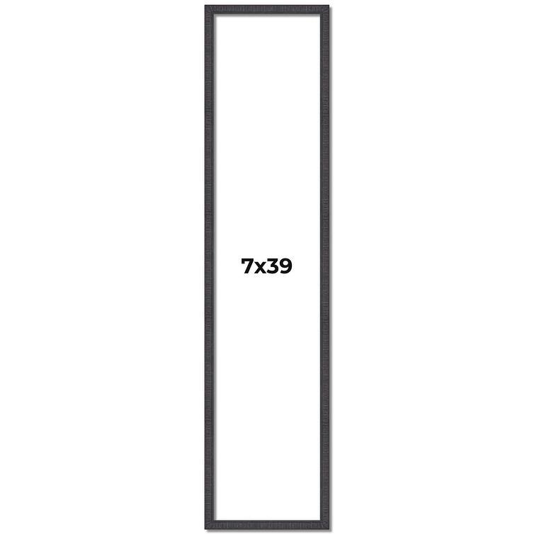 7x39 Frame Brown Solid Wood Picture Frame - Complete Modern Photo