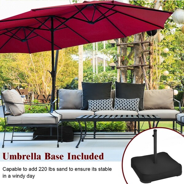 outdoor umbrella with base included
