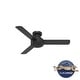 preview thumbnail 8 of 10, Hunter Presto Flush Mount Ceiling Fan w/ Wall Control - Contemporary, Industrial, Scandinavian - LOW PROFILE!