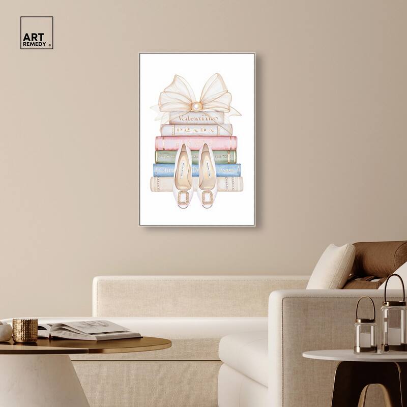 Bow And Buckles Canvas by Art Remedy