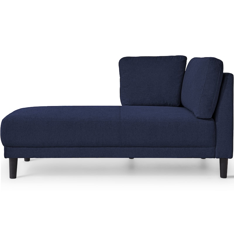 Mid-Century Linen Fabric Sofa Recliner, Leisure Upholstered Indoor Chaise Lounge