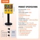 preview thumbnail 15 of 19, VEVOR Commercial Vending Machine, Triple Compartment Candy Dispenser with Iron Stand, Gumball and Candy Machine