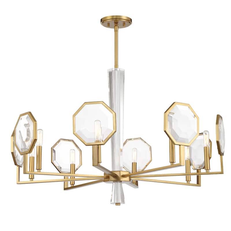 Savoy House 1-2218-8 Leighton 8 Light 36" Wide Crystal Chandelier