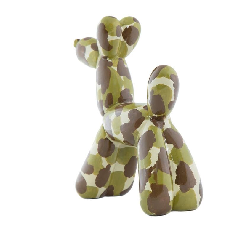 Interior Illusions Plus Camouflage Resin Dog Sculpture - 12" tall