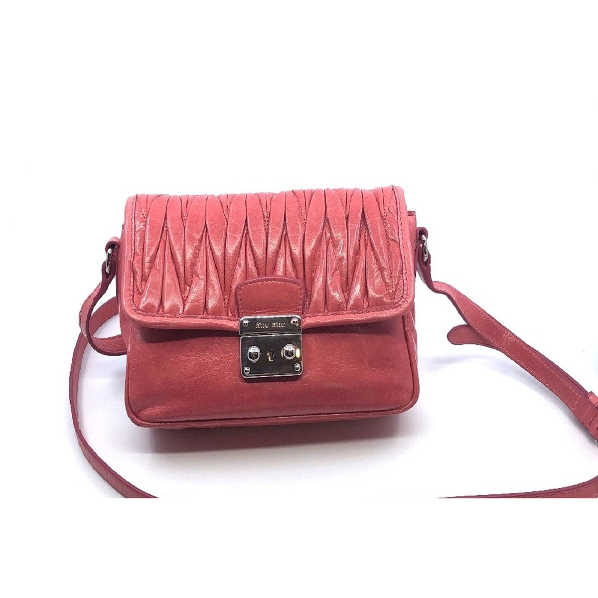 Miu Miu Laguna Pink Matelasse Lux