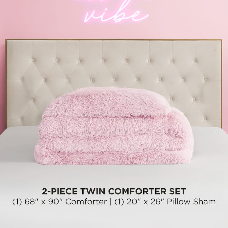 Juicy Couture Shaggy Comforter Sets with Shams