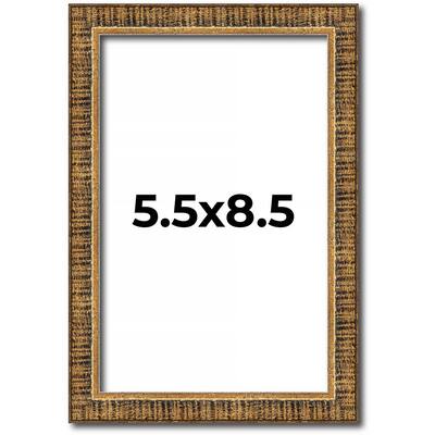 5.5x8.5 Frame Gold Picture Frame - Modern Photo Frame Includes UV
