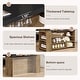 preview thumbnail 6 of 5, 55 Inches Farmhouse Kitchen Island with Storage for Kitchen, Dining Room