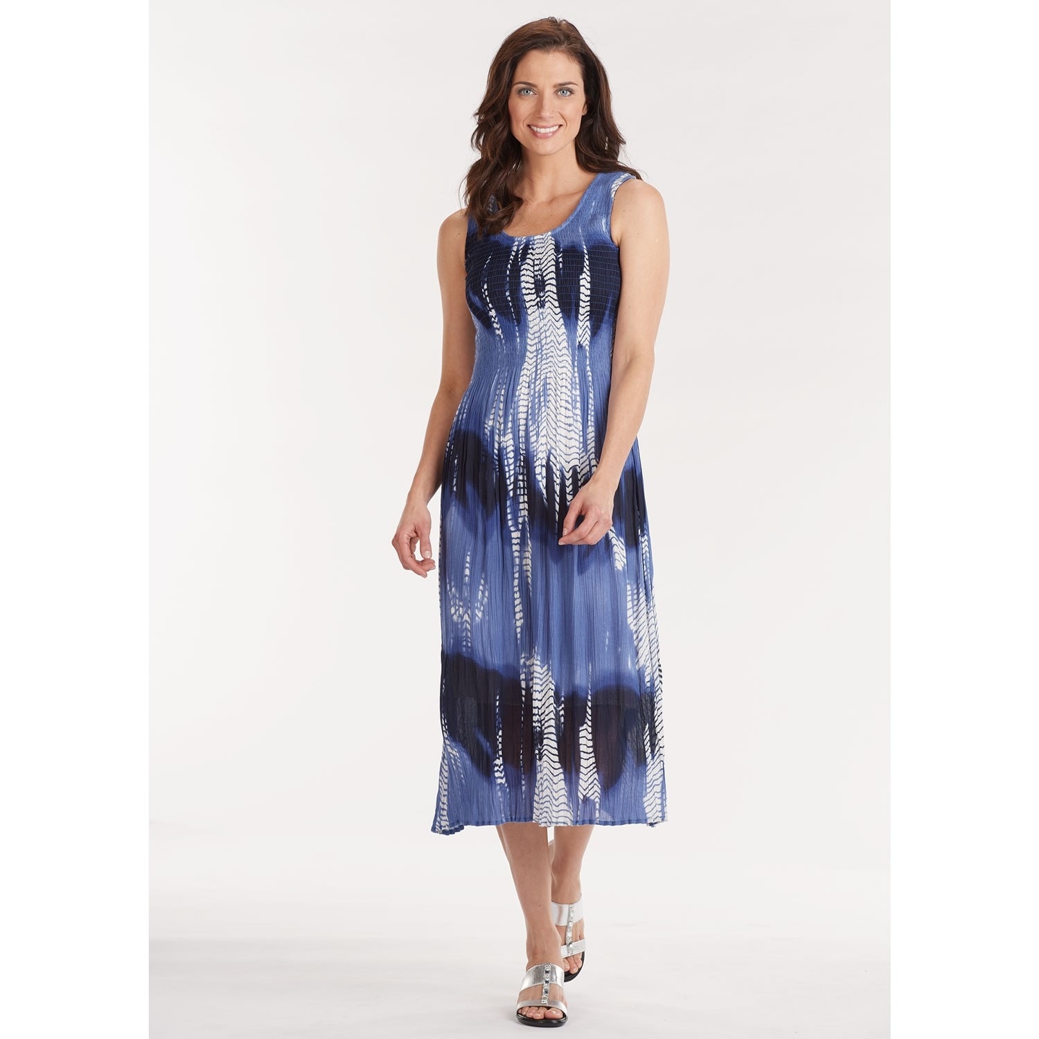 smocked bodice sundress