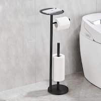 Moen Stockton Freestanding Toilet Paper Holder, Brushed Nickel - DN4150BN