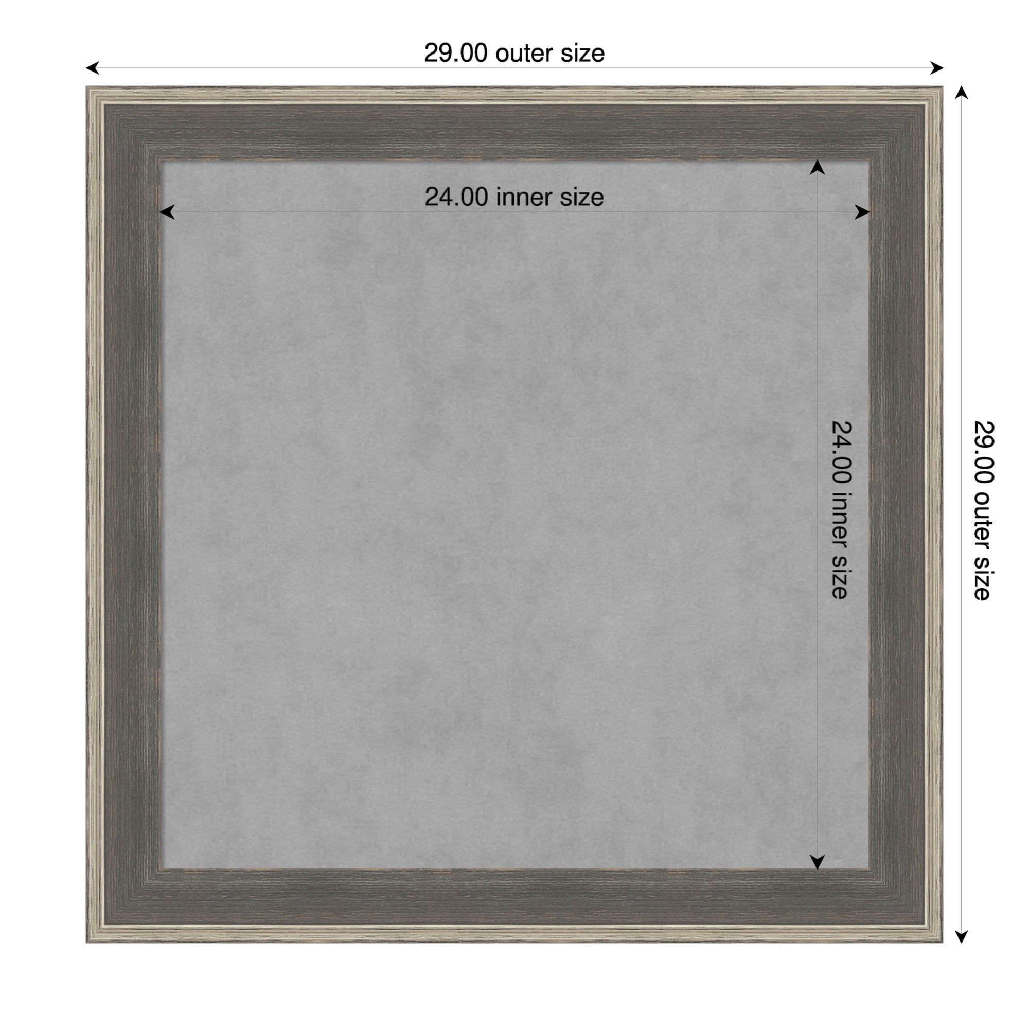 Amanti Art Cottage Grey Silver Framed