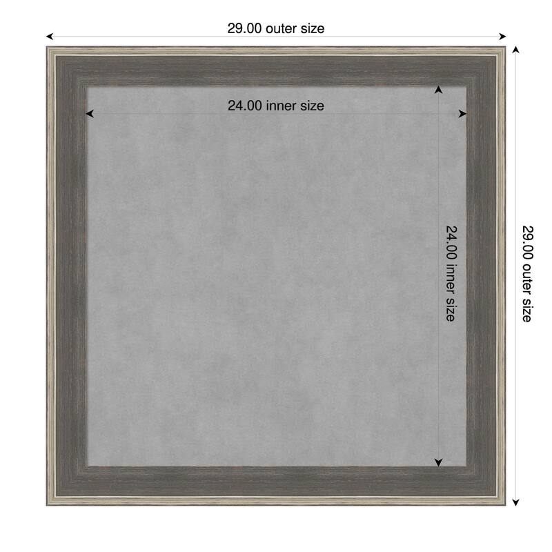 Amanti Art Cottage Grey Silver Framed - 29 x 29 in