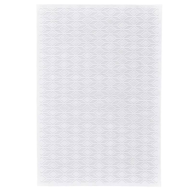 Grayton Machine Made Contemporary Area Rug - 5'-3" x 7'-6" - Snow White