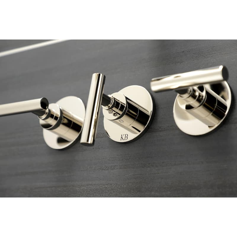 Kingston Brass Manhattan Three-Handle Tub and Shower Faucet