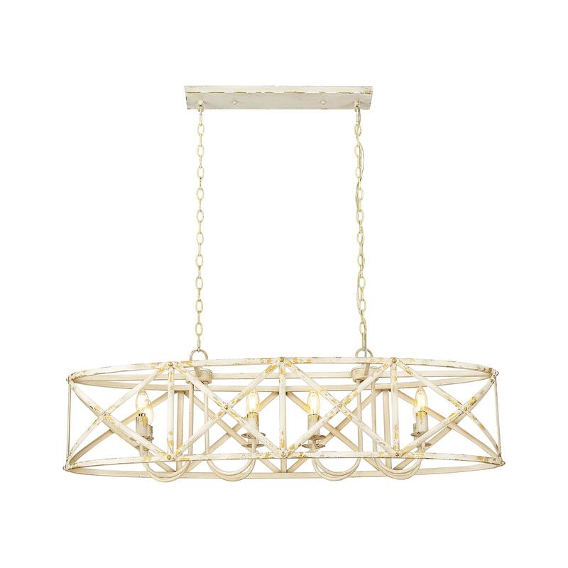 Golden Lighting 0890-LP Alcott 8 Light 45" Wide Linear Pendant