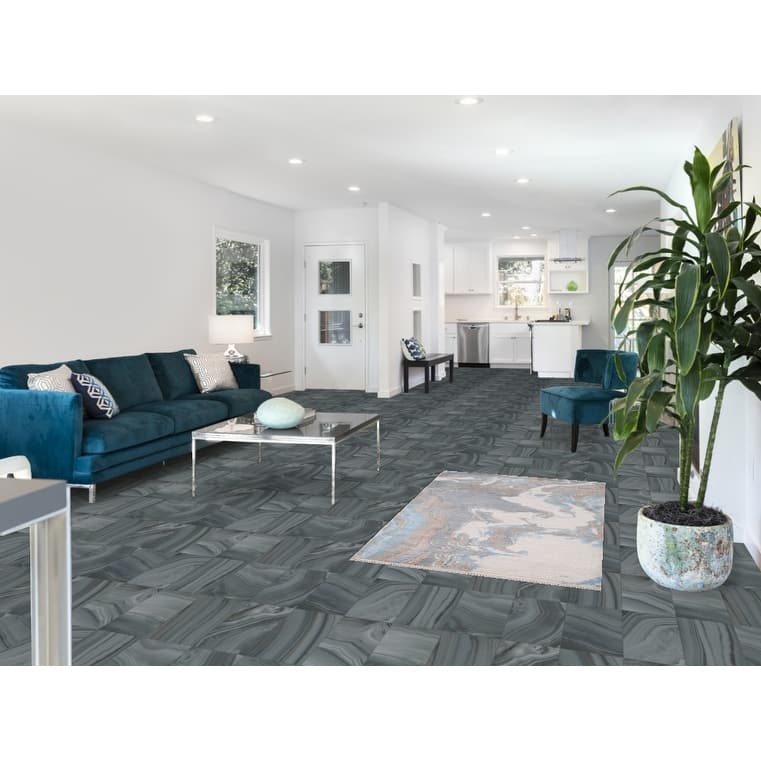 Abstract Oriental Accent Rug Handmade Wool Carpet - 3'0" x 5'1"