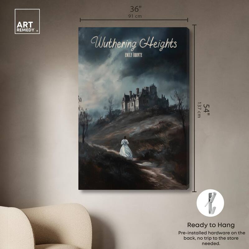 Wuthering Heights Cover Canvas by Art Remedy, Gallery Wrapped