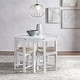preview thumbnail 2 of 13, Harrisburg Tobey 5-piece Compact Round Dining Set White