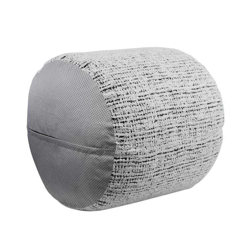 Cylindrical Pouf Chenille Fabric Upholstery Modern Ottoman, Footstool, Non-Slip Floor Pouf, Bean Bag Chair, 1pc Sitting Pouf