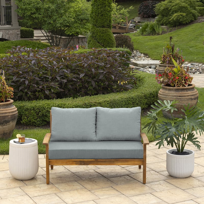 ARDEN Outdoor Loveseat Cushion Set, 48 x 24