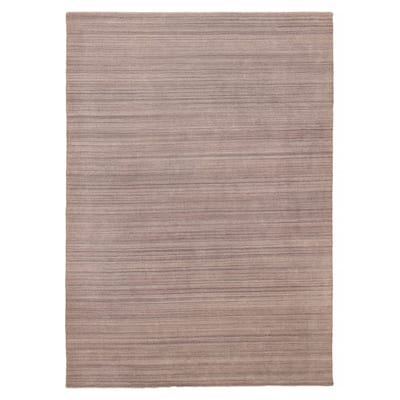 ECARPETGALLERY Hand Loomed Kashkuli Gabbeh Taupe Wool Rug - 5'9 x 8'0