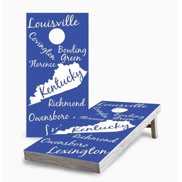 slide 2 of 7, Kentucky State Pride Cornhole Game (Choose Wraps or Boards) 2x4 Boards (24" x 48") - Include ALL Accessories