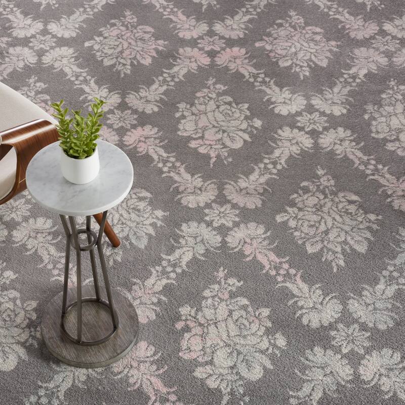 Nourison Tranquil French Country Floral Damask Area Rug